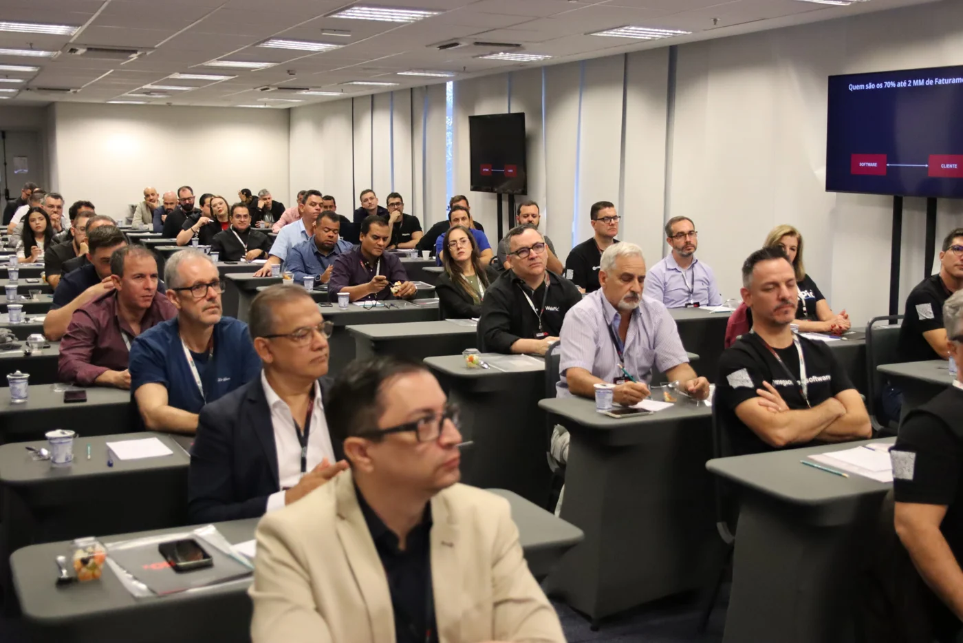 Empresários reunidos em uma edição da Imersão Software House 10x